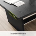 thumbnail image 4 of 1Easylife 70.87 Inches Long Executive Desk, Black Wooden Computer Desk, Industrial Simple Study Writing Table, Large Workstation Business Furniture for Home Office, 4 of 9