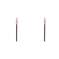thumbnail image 2 of 50 Uds Pinceles de maquillaje Qarigey aplicador de máscara de una sola vez varilla negra rosa 2piezas, 2 of 6