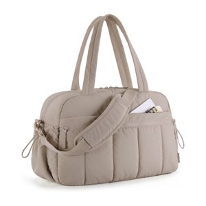 Bagsmart Travel Duffel Bag for Women, Camel Water-Resistant