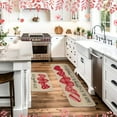 thumbnail image 4 of 2 Pcs Valentine Day Kitchen Mats Love Heart Kitchen Rug Valentine''s Day Doormat Non-Slip Absorbent Floor Mat Seasonal Kitchen Decorative Mat 17x29 and 17x47 Inch(Bright Pattern), 4 of 6