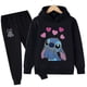 thumbnail image 2 of Ropa de punto para niños, traje cálido, suéter, sudaderas con capucha para niña, Jersey, pantalón, chándal de invierno y primavera para niña, ropa deportiva, 2 of 2
