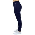 thumbnail image 3 of Women's Heavyweight Loose Fit Cargo Fleece Jogger Sweatpants (S-XL), 3 of 4