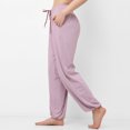 thumbnail image 4 of Pantalones deportivos sueltos e informales para mujer, adelgazantes, transpirables, de secado rápido, para bailar, correr, ropa de fitness fina, pantalones con vendaje para los pies, pantalones de, 4 of 6