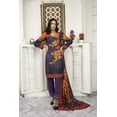 thumbnail image 4 of Pakistani Linen Salwar Kameez Indian Dresses for Women Ready to Wear 3 Pieces (2X-Large, Violet), 4 of 6