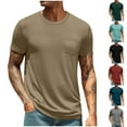 thumbnail image 5 of Chiccall Mens Summer Casual Pocket T Shirts Vintage Solid Short Sleeve Scoop Neck Workout Gym Shirts Tops Black, 5 of 5