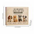 thumbnail image 4 of 3D Beaded Dog DIY Kit, 4-Piece Bead Animal Making Kit for Beginners & Creative Adults (Cavalier King, Pomeranian, Schnauzer, Dalmatian), 4 of 6