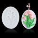 thumbnail image 1 of Molde de resina de tulipán, moldes colgantes para llavero de flores, moldes de fundición para letrero colgante DIY, coche de árbol de piedra de aromaterapia, 1 of 5