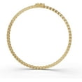 thumbnail image 2 of TimeLess Classics 4-Prong Setting Straight-Line Lab-Grown Diamond Tennis Bracelet in 14K Yellow Gold - 15 CTW, 2 of 5