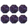 thumbnail image 2 of Disketp Lilac Funny Coasters,6 Pcs Leather Coasters With Holder, Perfect Housewarming Hostess Gifts,Protect Furniture From Water Marks Scratch And Damage, 2 of 9