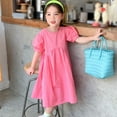 thumbnail image 1 of CNKOO Robe Coréenne Douce à Manches Bouffantes Couleur Unie, 1 of 7