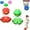 2pcs-BB, variant on 2026 model magical transformable bouncing ball, automatically bouncing to bring double fun. Equipped with 3 LED lights. Upgraded creative flying disc-style start-up magic ball (set of two pieces)