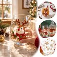 thumbnail image 7 of SLYNSHome Christmas Glass Tumbler 420ml Hand Blown Crystal Whiskey Cup with Gold Rim for Holiday Barware Home Christmas Party Gift, 7 of 7