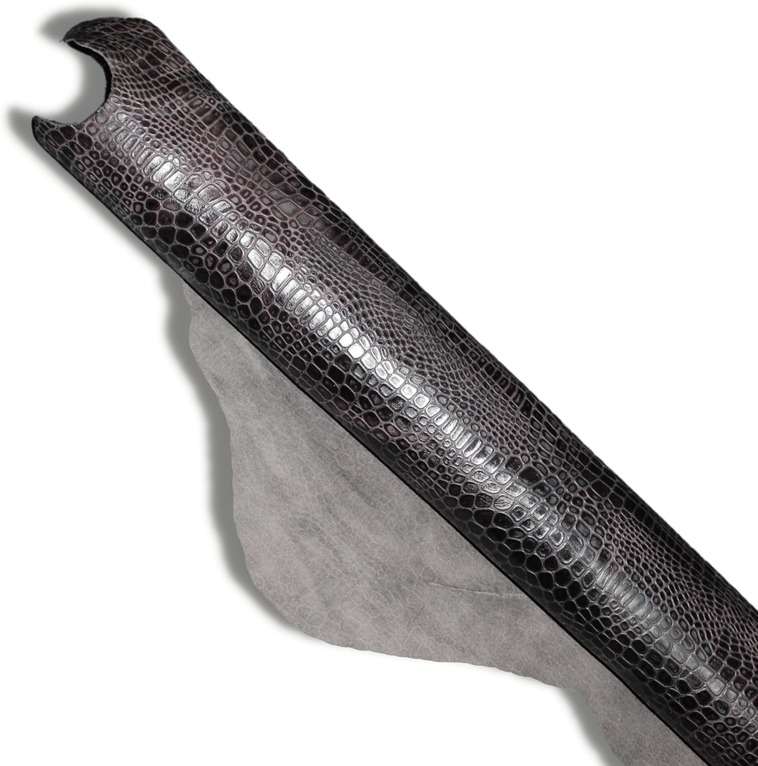 ArtisanCowhides Genuine Reptile Embossed Cowhide Leather for Crafts – Brown 10 Sq ft