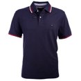 thumbnail image 1 of Polo Tommy Hilfiger con cuello a rayas para hombre, color azul marino, 1 of 2