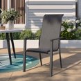 thumbnail image 1 of Mainstays Charleston Patio Stacking Chair - Black, 1 of 6