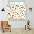 thumbnail image 4 of Fall Maple Leaves Kitchen Curtains, Autumn Harvest Thanksgiving Season Small Short Cafe Window Curtains Over Sink Dining Room Decor Rod Pocket Drapes Tier Curtains 2 Panels 36x28 Inches, 4 of 6