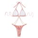 thumbnail image 5 of VISgogo Bikini de una pieza para mujer, cadenas que conectan el cuello halter sin espalda con sujetador de corte bajo con tanga VISgogo moda, 5 of 8