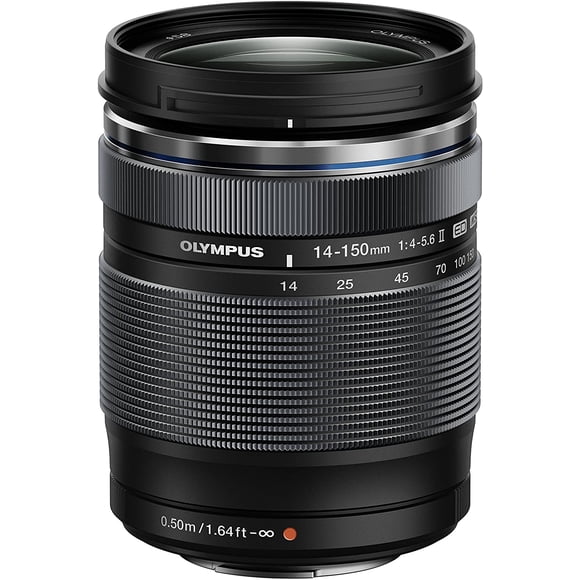 Olympus M.Zuiko Digital ED 14-150mm F4.0-5.6 II Lens, for Micro Four Thirds Cameras (Black)