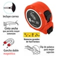 thumbnail image 4 of Flexómetro Compacto IUSA 8 m Carcasa ABS Resistente Uso Rudo con Clip para Cinturón, 4 of 5