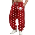 thumbnail image 1 of Elastic Waist Pants for Men Solid Color Casual Workwear Shorts with Pockets 1Pc, 1 of 4