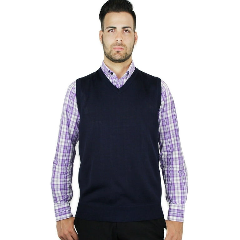 Blue Ocean Mens Solid Sweater Vest sv 243 Walmart