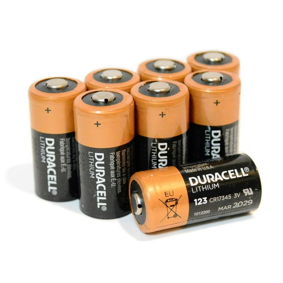 DL123A Duracell Ultra Lithium 8 Batteries-CR123A