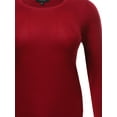 thumbnail image 3 of FashionOutfit Women's Long Sleeve Crew Neck Classic Sweater Various Colors, 3 of 3