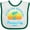 White and Green, variant on Inktastic Summer Enjoy the Sunshine Panama City Florida in Blue Boys or Girls Baby Bib
