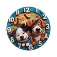 thumbnail image 3 of Reloj de pared con forma de cachorro, acrílico, funciona con pilas, silencioso, moderno, decorativo, colgante. 30 cm, 3 of 9