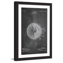 "Golf Ball 1902 Chalk" Framed Painting Print