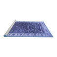 thumbnail image 2 of Ahgly Company Machine Washable Indoor Square Persian Blue Traditional Area Rugs, 8' Square, 2 of 4