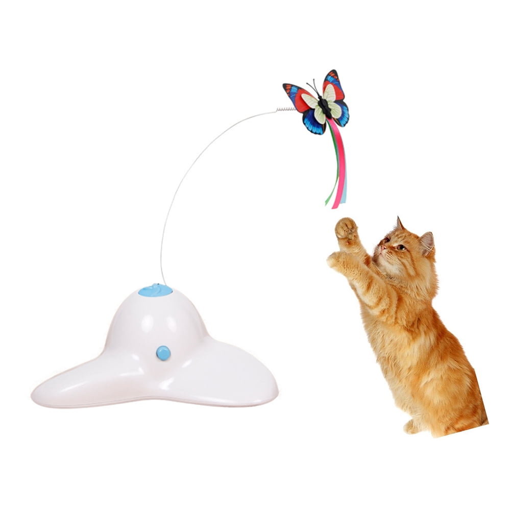interactive butterfly cat toy