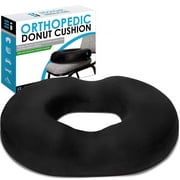 Donut Tailbone Pillow Hemorrhoid Cushion - Donut Seat Cushion Pain Relief for Hemorrhoids, Bed Sores, Prostate, Coccyx, Sciatica, Pregnancy, Post Natal Orthopedic Surgery – Mediu