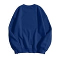 thumbnail image 5 of Huaizzzy Tee-Shirts Graphiques Décontractés à Manches Longues pour Femmes, Chandails en Molleton à Col Rond, Chandail-Over pour Femmes, Chandails en Molleton Confortables, Vêtements pour Femmes Âgées, Veste de Noël pour Femmes, 5 of 5
