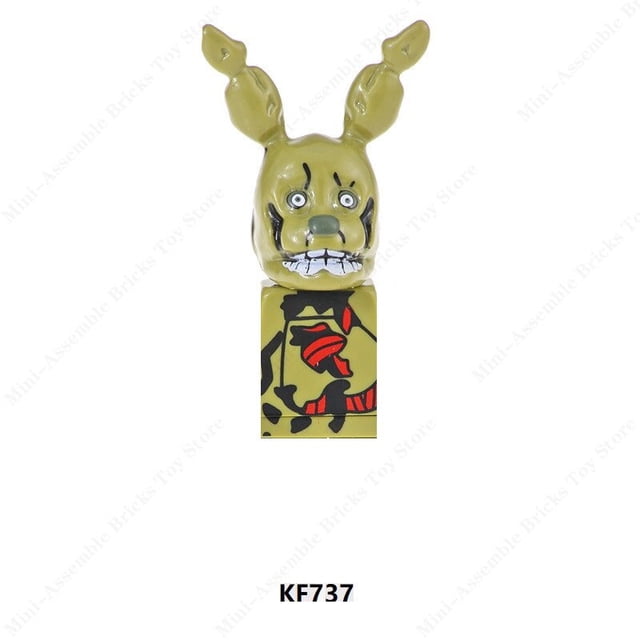Bloques de construcción KF para niños, juguete de ladrillos para armar figuras de acción de Freddy Froxy Chica, ideal para regalo, código 6071, 6121, 6122 y 6160 qym unisex