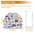 thumbnail image 4 of Yayeee Napkin Holder for Table Kitchen Paper Tissue Organization, Purple Doodle Pattern, 4 of 8