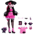 thumbnail image 6 of Monster High Draculaura Fashion Doll with Pet Bat-Cat Count Fabulous and Accessories, 6 of 7