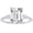 Diamond, variant on 1 Carat Emerald LAB GROWN Emerald and LAB GROWN Diamond Engagement Ring (0.5ct Center, AAAA Heirloom Quality) RISV04W3AM 14K White Gold
