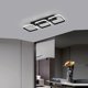 thumbnail image 5 of Candelabro Techo LED FLhrweasw Moderno Luces Colgantes para Sala Estar Square Black, 5 of 9
