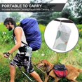 thumbnail image 4 of YFYANG Adult Microfiber Portable Travel Towel, Abstract Line Geometric Pattern Quick Dry Towel with Hiking Buckle PVC Pouch, 16" x 31.5", 4 of 6