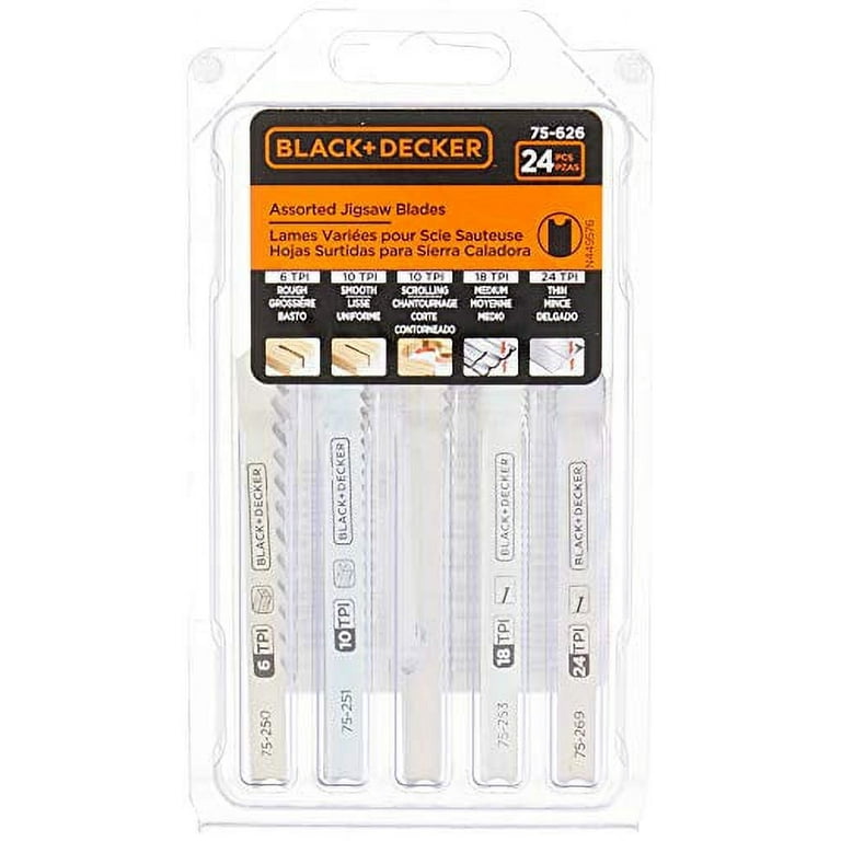 Black & Decker 24 Piece Jig Saw Blade Set 75-626