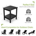 thumbnail image 5 of FURRYFECTION Black Adirondack Side Table, HDPE Patio Table for Poolside, Patios, and Backyards, 5 of 7