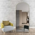 RACHMADES 65"x24" Arch Mirror Full Length Full Body Mirror Arched Floor