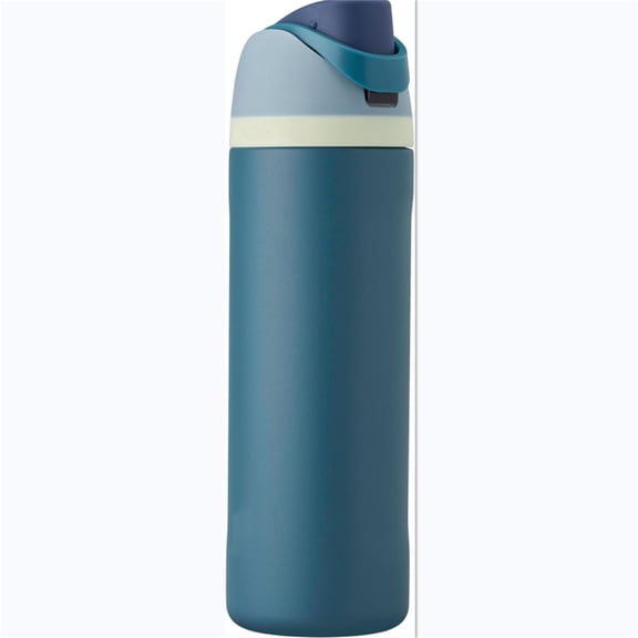 Insulated Stainless Steel Water Bottle with Straw, BPA-Free Sports Water Bottle, Great for Travel, 24 Oz, Denim