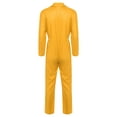 thumbnail image 4 of inlzdz Adult Unisex Wear Resistant Long Sleeve Coveralls Button-up Work Overalls Yellow M, 4 of 5