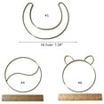 thumbnail image 4 of WINDLAND Dream Catcher Metal Hoops Irregular Cloud Elk for Cat Animal Shaped Macrame Craft Catcher Iron Rings DIY Wind Chime Hanging Decor Accessory, 4 of 13