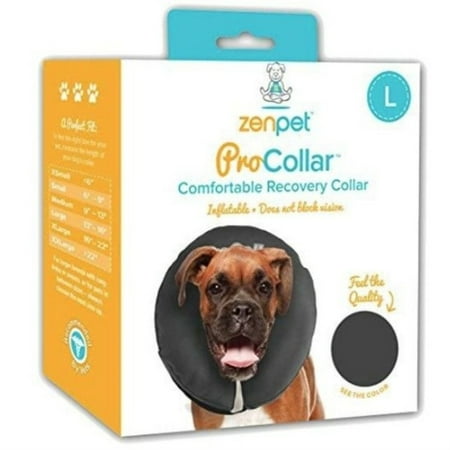 UPC: 0683615359109 | Zenpet Pro-collar Inflatable Recovery Collar – Large – 1 Count