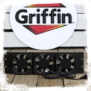 Rackmount Exhaust Cooling Fan by Griffin - 3U Ultra-Quiet Triple Fans - Keep Studio Equipment Gear Cool Rack Mount on Network IT Server - UL Approved Temperature Control Panel for DJ PA AMP Cabinet