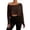 Coffee, variant on Lixiuxyad Women's One Shoulder Loose Fitting Long Sleeved T Shirt As A Base Layer Tshirts Trendy,Black L