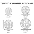 Seasonal Rounds Seasons of Serenity Quilted Round Mat, Seasonal Nature Round Floor Mat ...